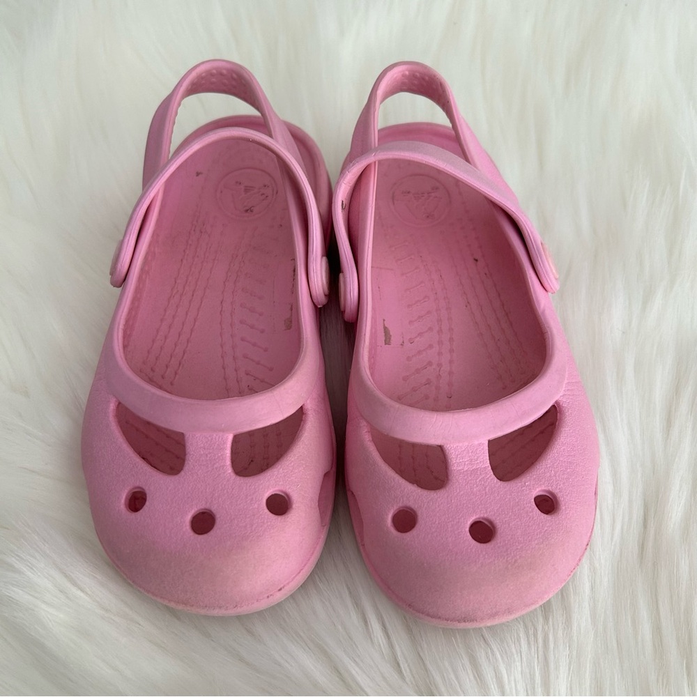 CROCS | Pink Kids Beach Casual Vacation Princess Shoes